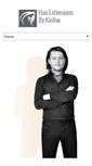 Mobile Screenshot of hairextensionsbykirill.com